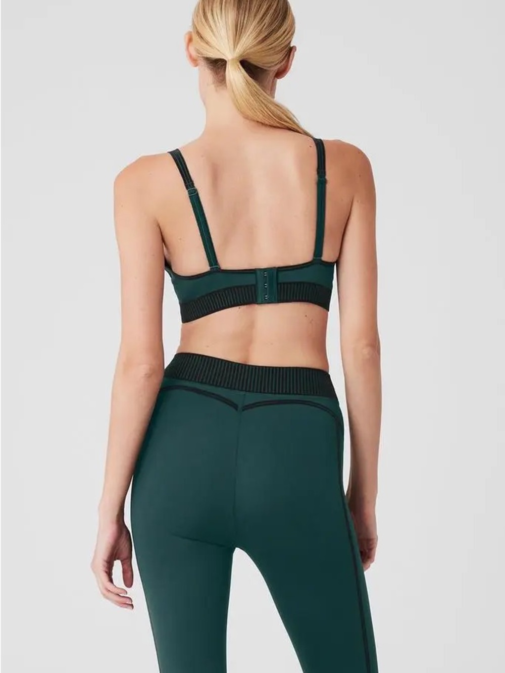 ALO Yoga | Airlift Bra & Leggings set in Midnight Green | S & XS - Picture 2 of 9